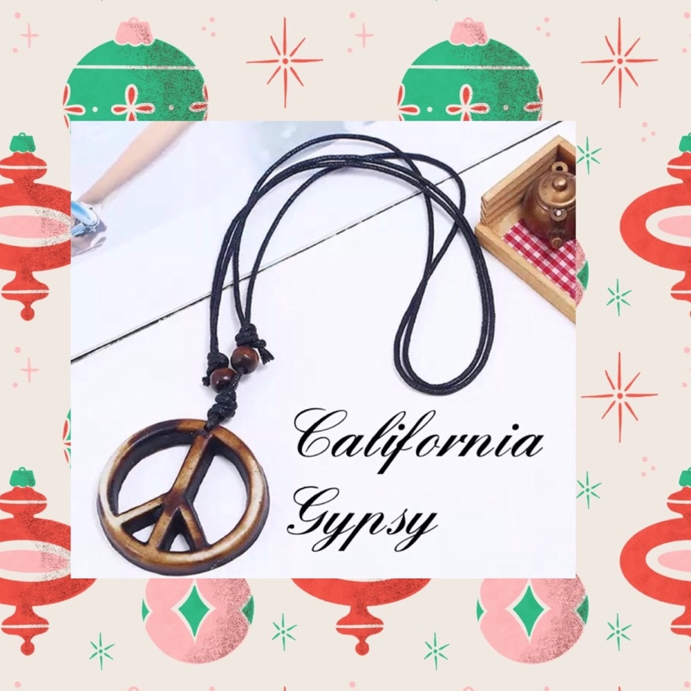 peace sign pendant
